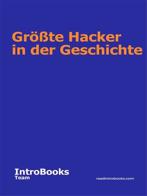 cover image of Größte Hacker in der Geschichte